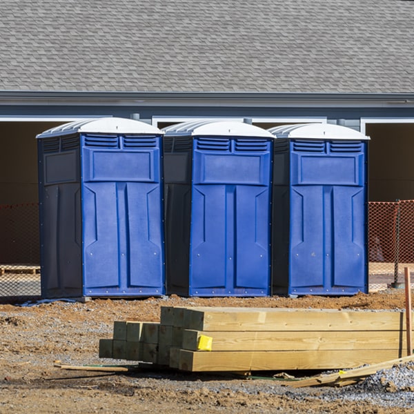 are there any restrictions on what items can be disposed of in the portable toilets in Liberty